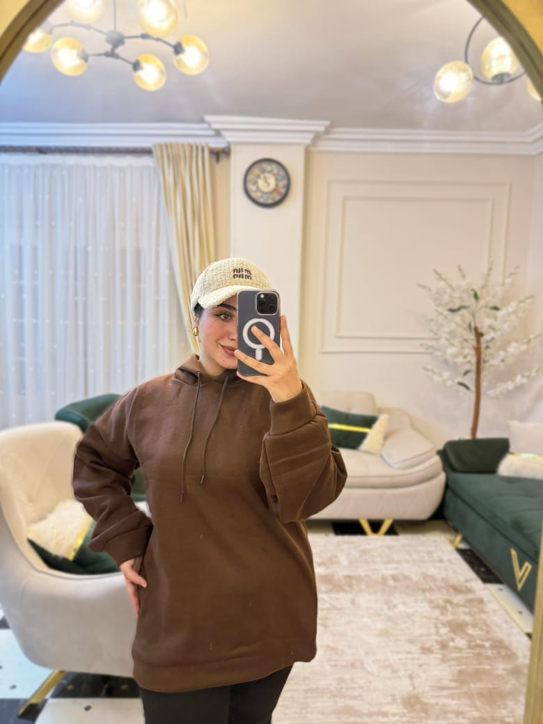 هودى بنى فرى سايز