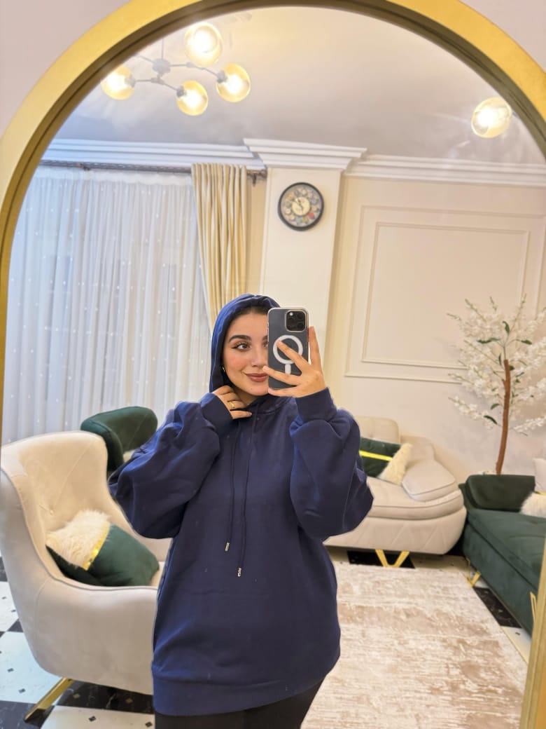 هودى كحلى فرى سايز