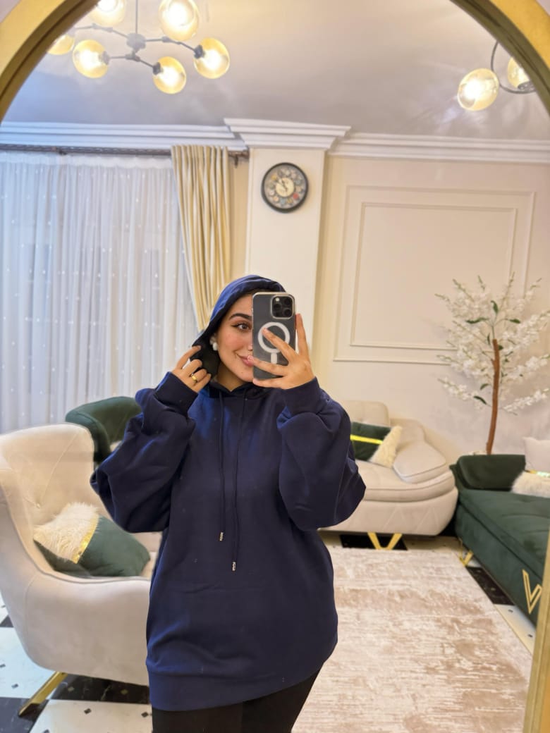 هودى كحلى فرى سايز